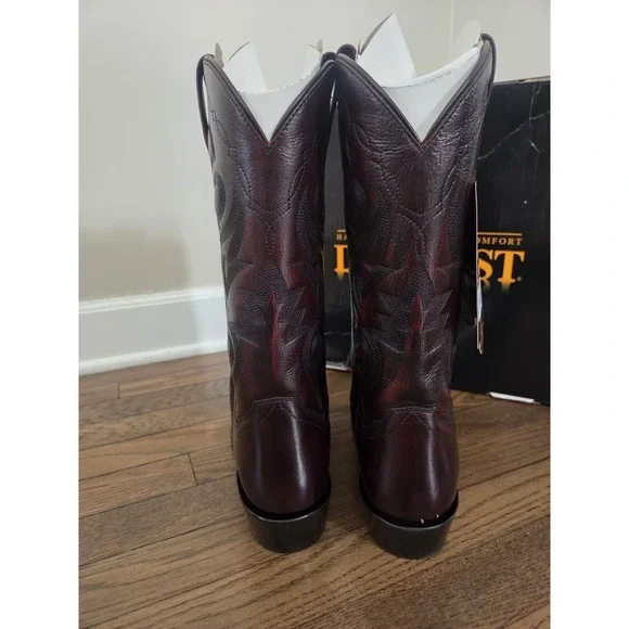 Dan Post Black Cherry Mignon Corona Cowboy Boots Men's 10d Western - Picture 3 of 16